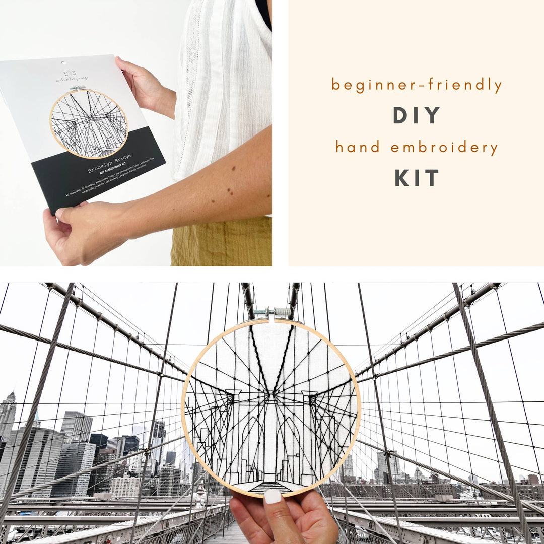 Brooklyn Bridge - embroidery kit