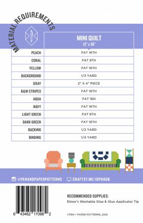 Get Cozy Mini Quilt Pattern - Pen + Paper Patterns