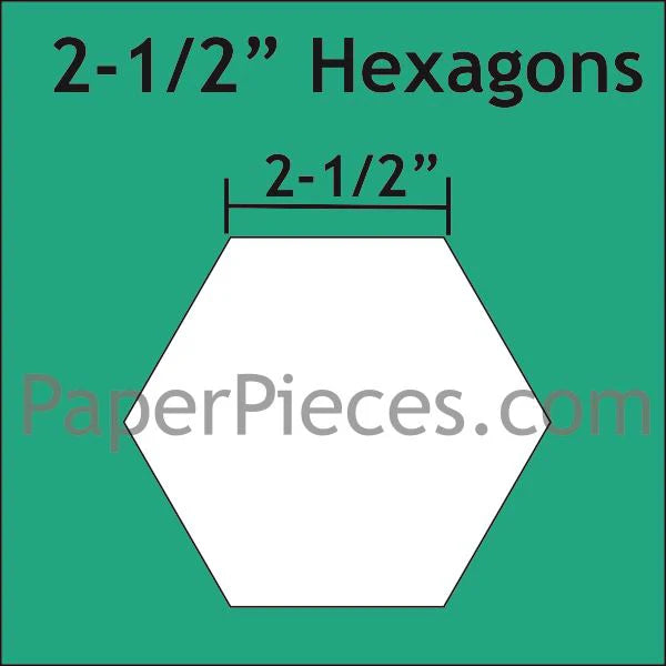Paper Pieces - 2-1/2" Hexagon Pack - 150 pieces