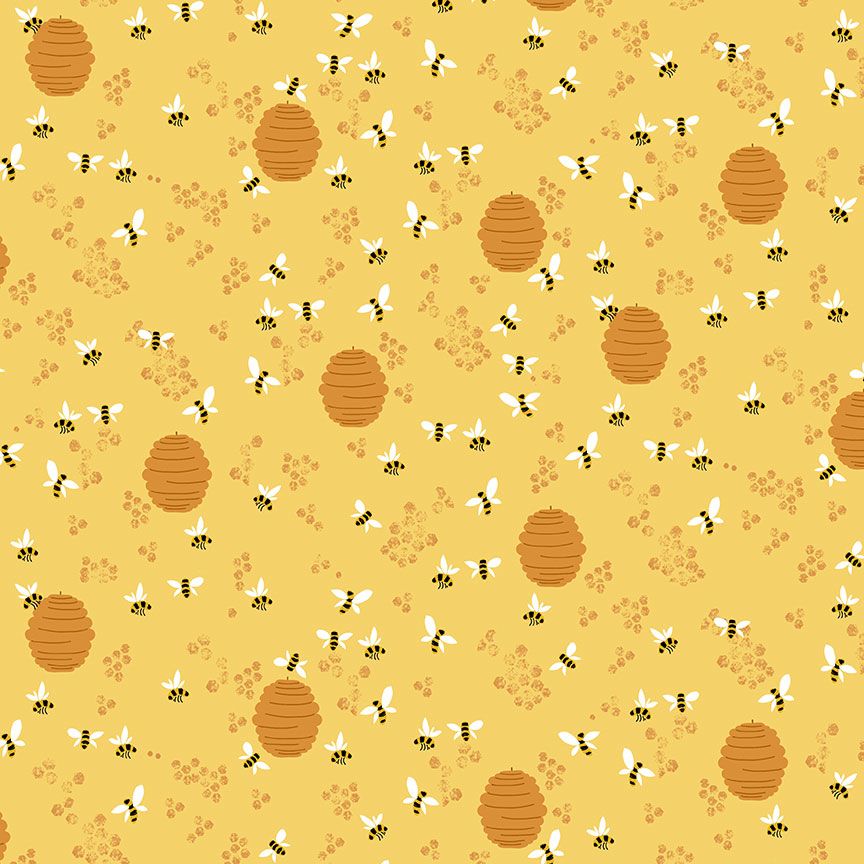 Alphabet Soup - Beehive - D2885-Gold