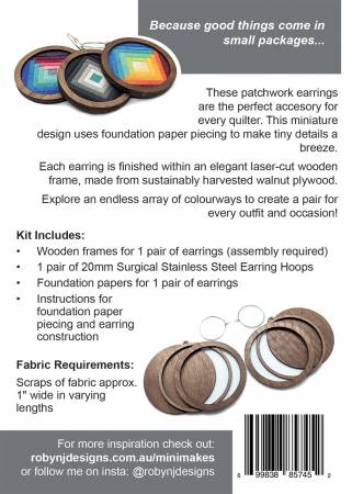 Make Your Own Circle Earrings Kit and Pattern or Only Kit