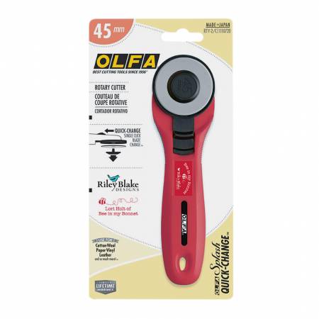 Olfa Lori Holt 45mm Rotary Cutter - Red