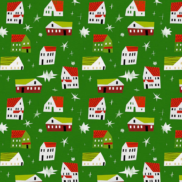 Christmas Town - Houses - Dark Green - 120-4176