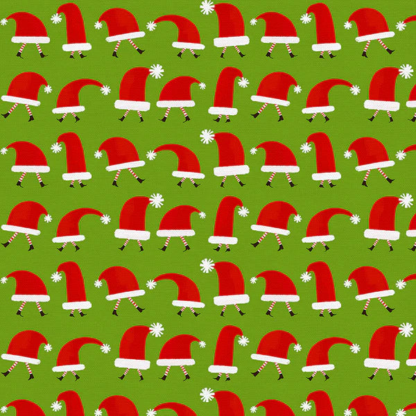 Christmas Town - Santa Hats - Green - 120-4182