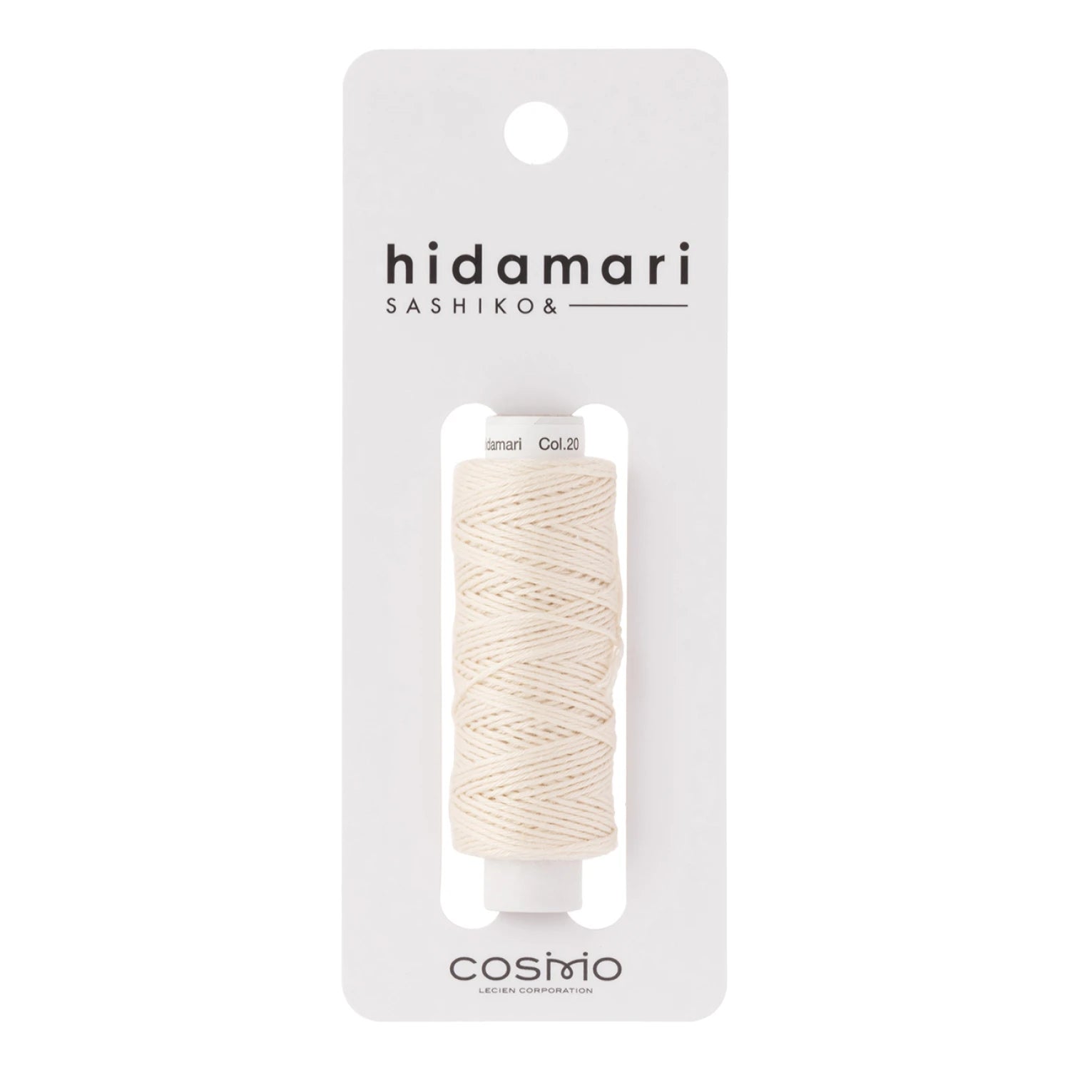 Cosmo - Hidamari Sashiko - Thread - 30m- Pearl White