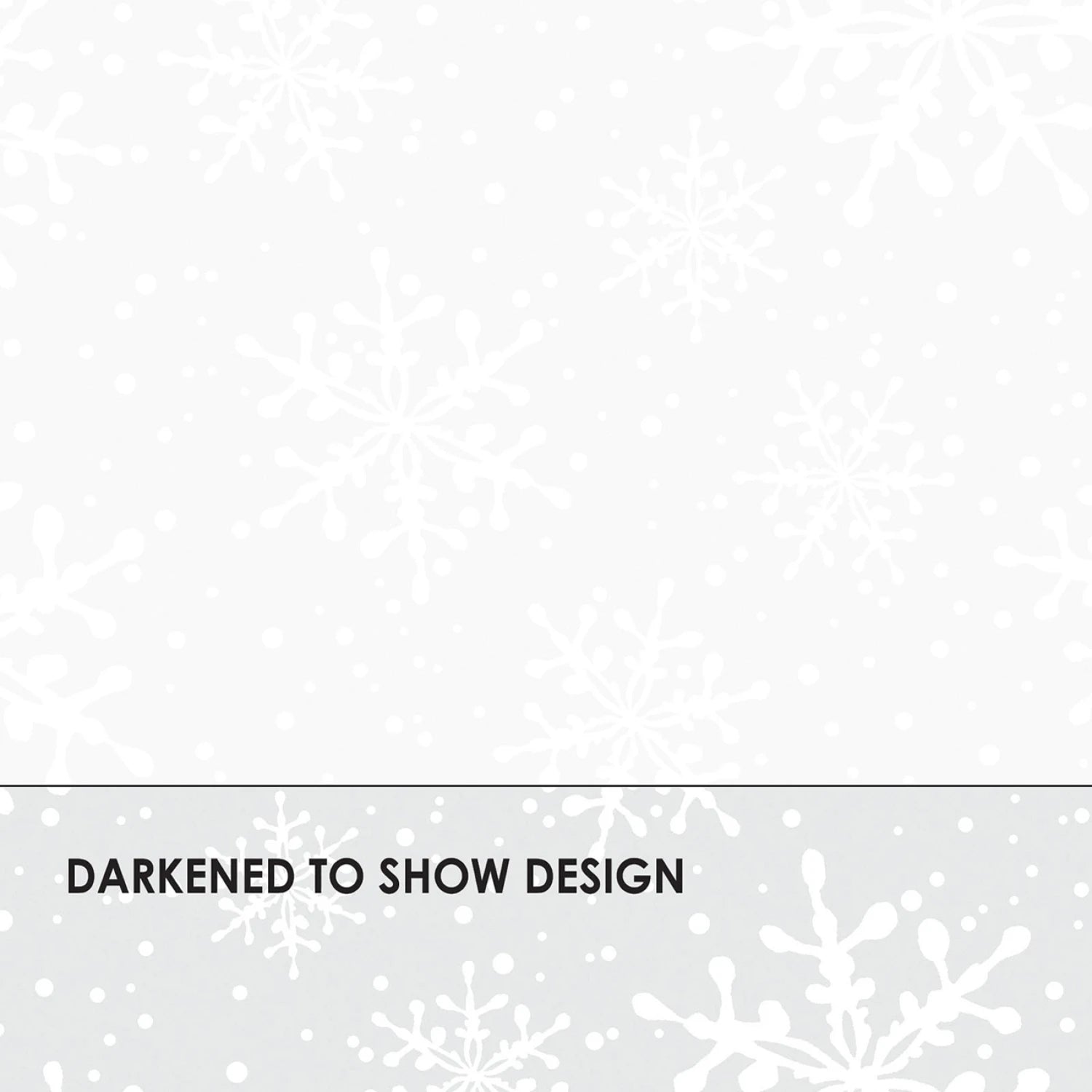 Ultra White - White on White Snowflakes - Maywood Studios