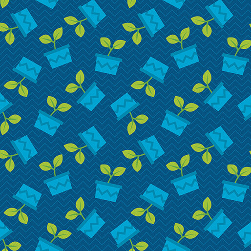 Happy Notes - Planty Friends - Dark Blue - 16437-57