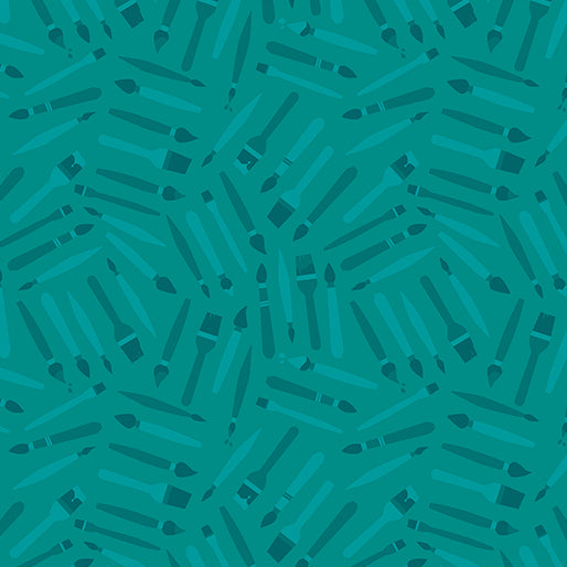 Happy Notes - Brushes - Teal - 16440-84