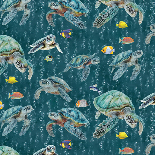 Under The Sea - Sea Turtle Swim - Dark Teal - 16530-85