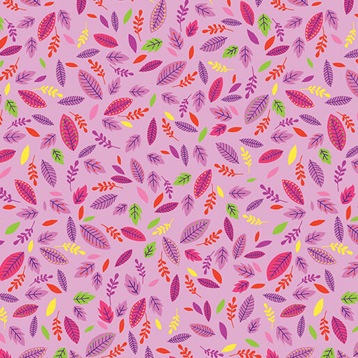 Cheeto's World - Scattered Leaves - Pink - 17202-20