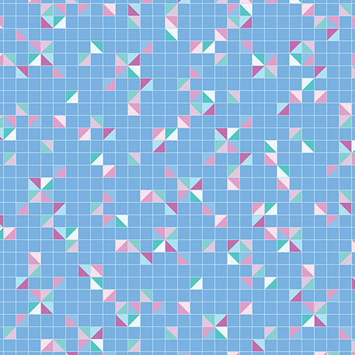 Twilight Serenade - Modern Triangles - Periwinkle - 17226-59