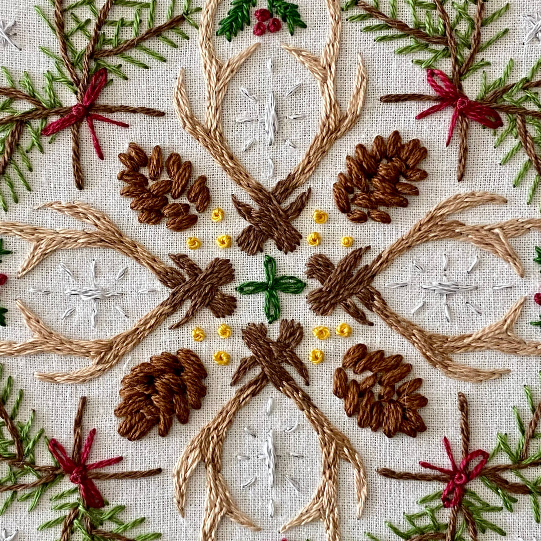 Woodland Mandala Sampler Craft DIY Embroidery Kit