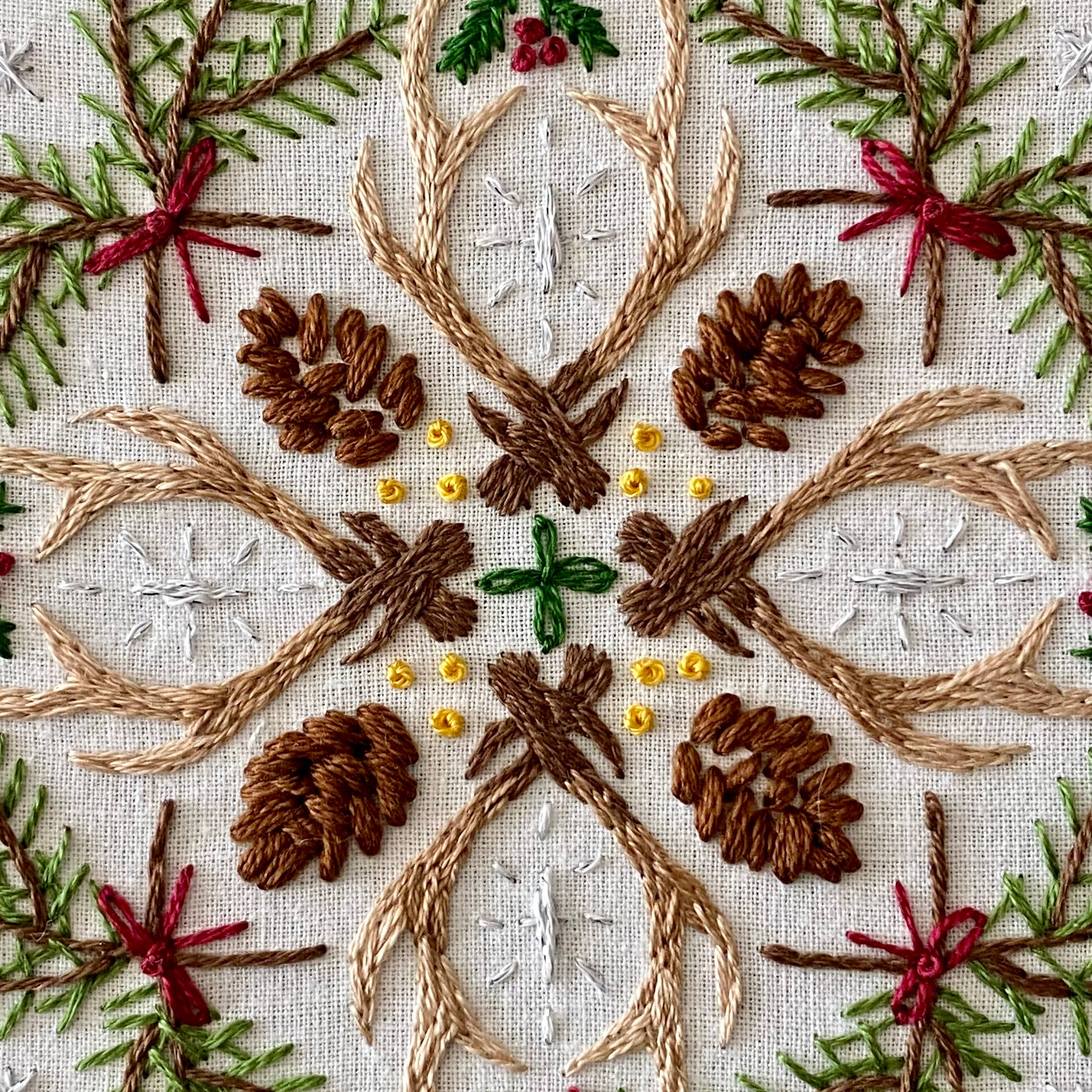 Woodland Mandala Sampler Craft DIY Embroidery Kit