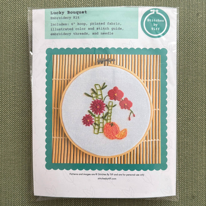 Lucky Bouquet Lunar New Year Craft DIY Embroidery Kit