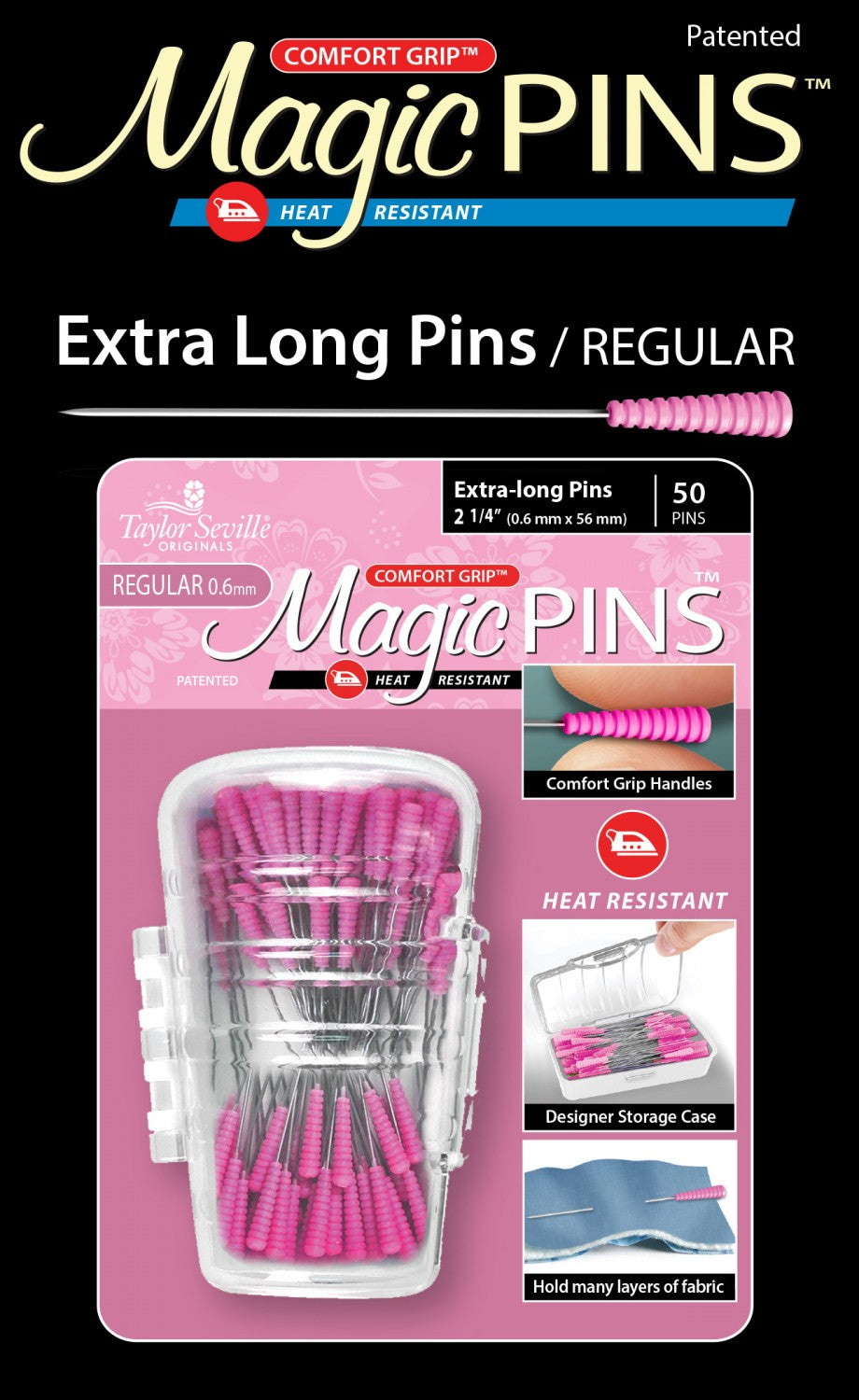 Magic Pins - Extra Long - 2.25" - 50 count