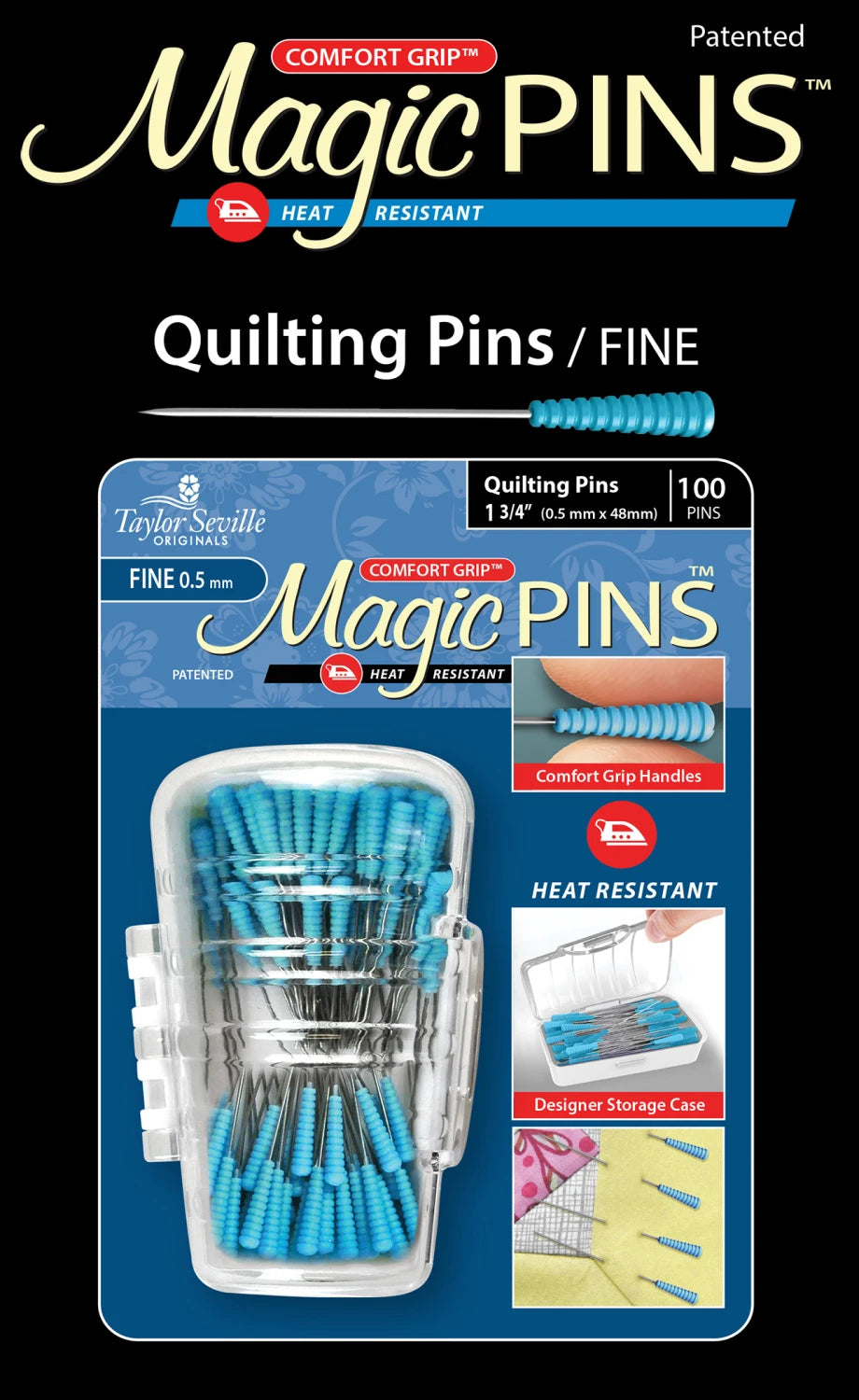 Magic Pins - quilting - Fine - 100pc