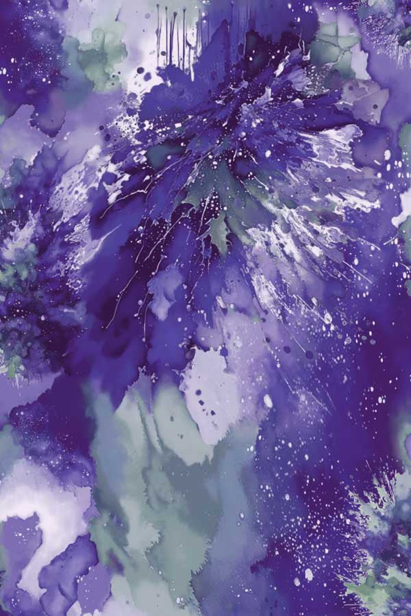 Watercolor Wonder - Wide Back 108" - Lavender/Green - 2228-56