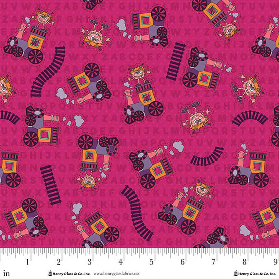 Silly Gilly Returns - Train - All Over Tonal - Magenta - 2339-85