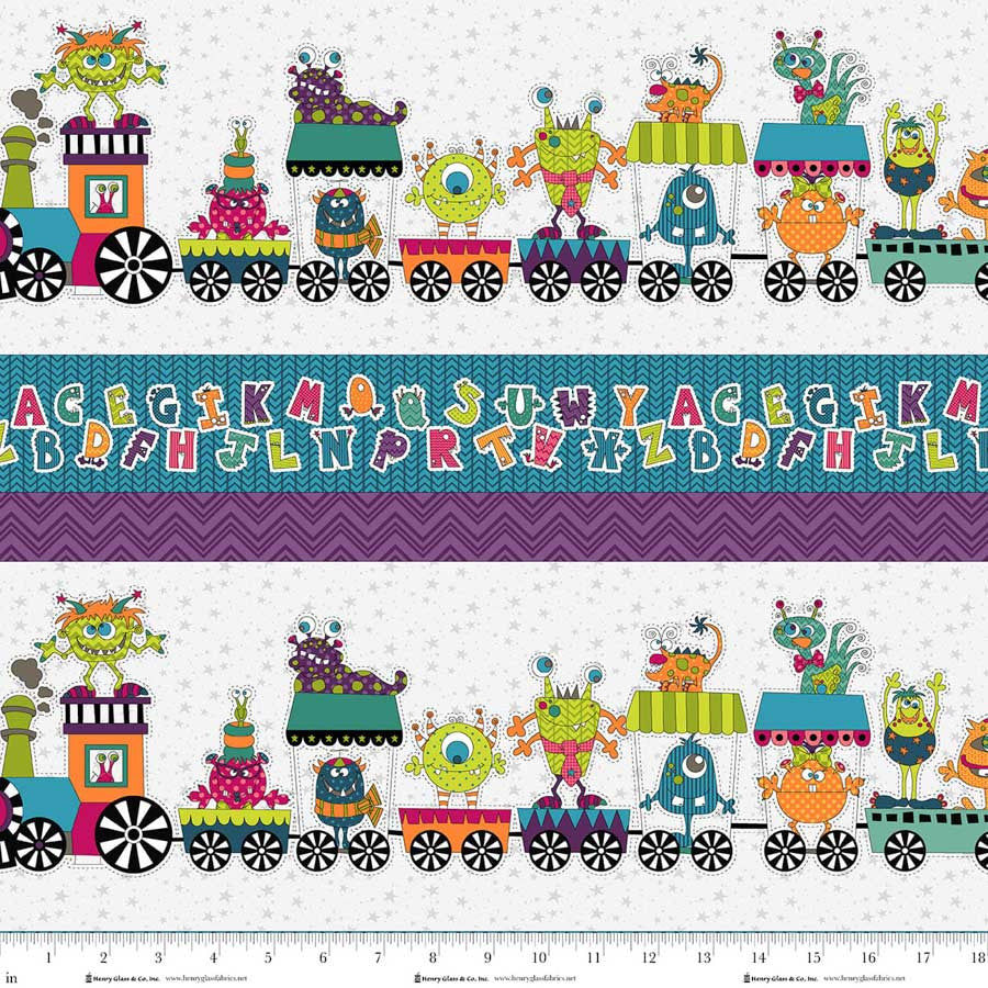 Silly Gilly Returns - Border Stripe - Blue/Purple - 2349-75
