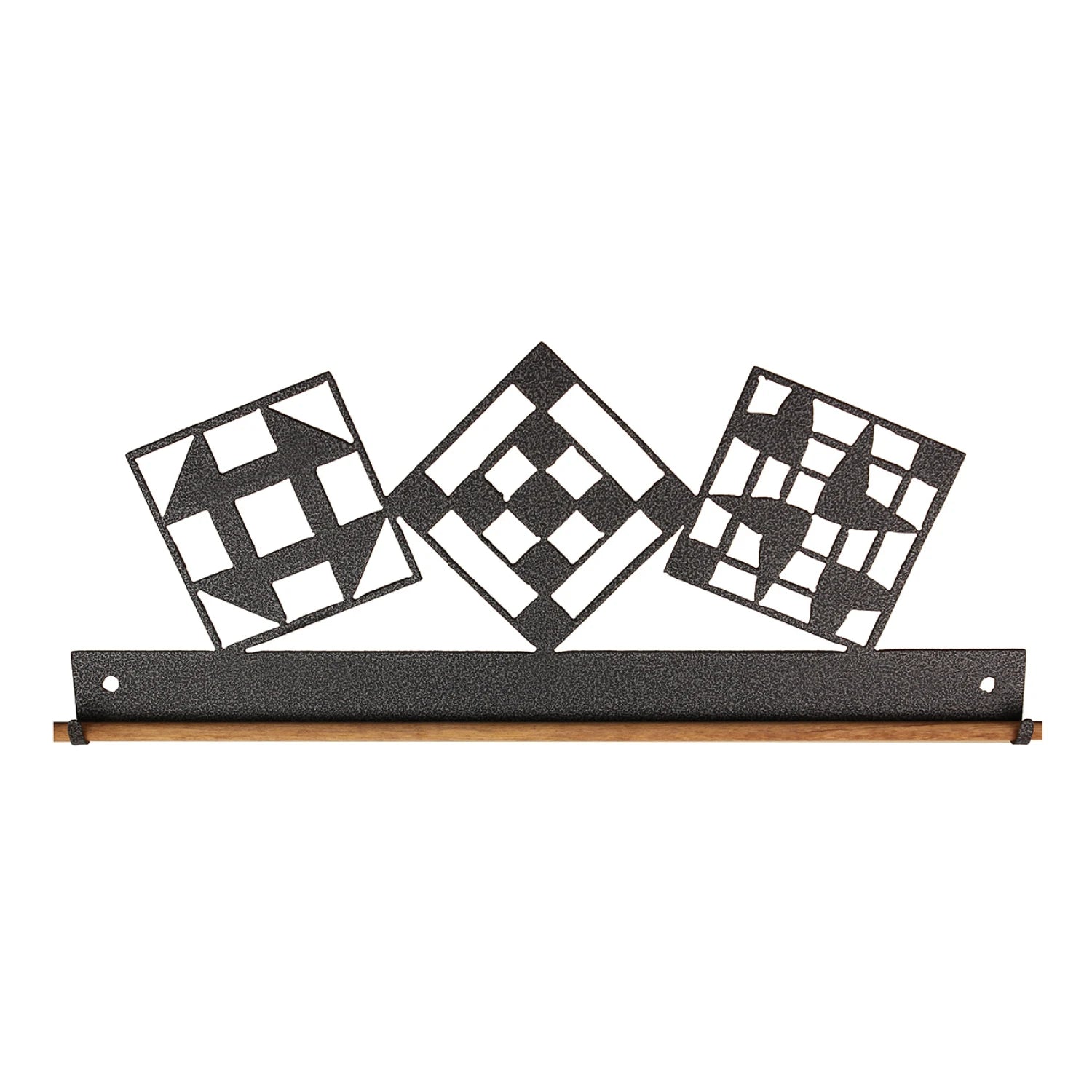 12in Quilt Block Fabric Holder - Charcoal