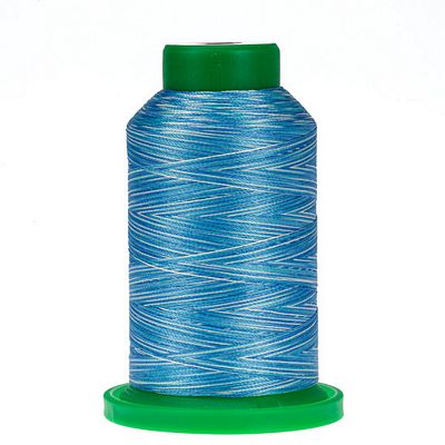 9605 Ocean Isacord Variegated Embroidery Thread 1000m