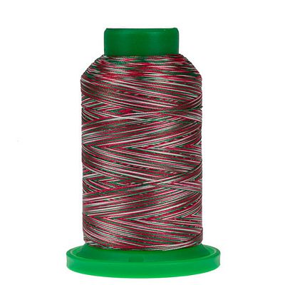 9864 Holly Berry Wreath Isacord Variegated Embroidery Thread 1000m