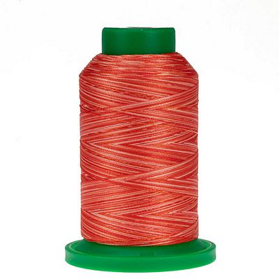 9924 Atomic Orange Isacord Variegated Embroidery Thread 1000m