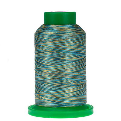 9978 Egyptian Turquoise Isacord Variegated Embroidery Thread 1000m