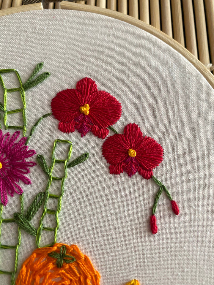 Lucky Bouquet Lunar New Year Craft DIY Embroidery Kit