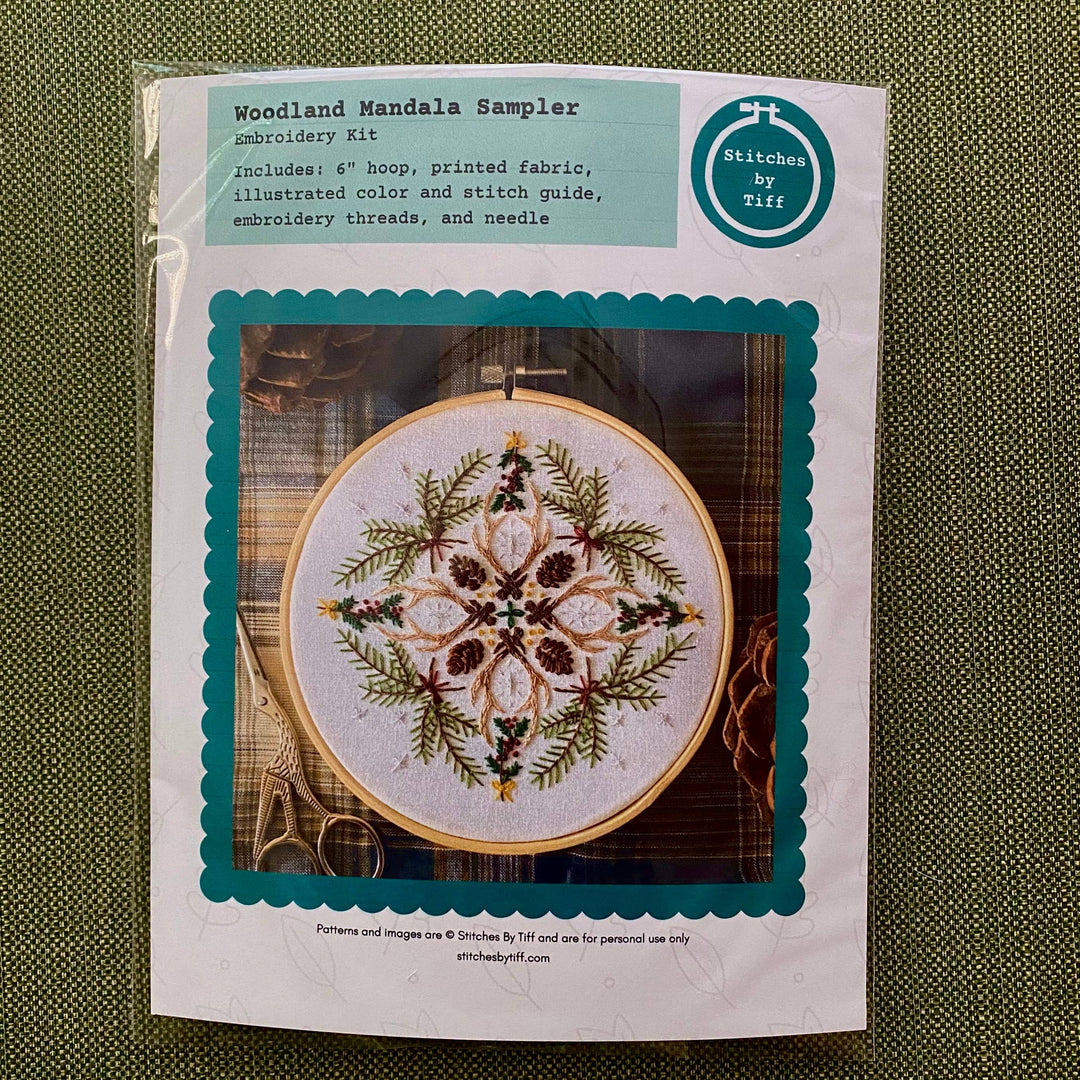 Woodland Mandala Sampler Craft DIY Embroidery Kit