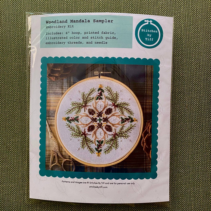 Woodland Mandala Sampler Craft DIY Embroidery Kit
