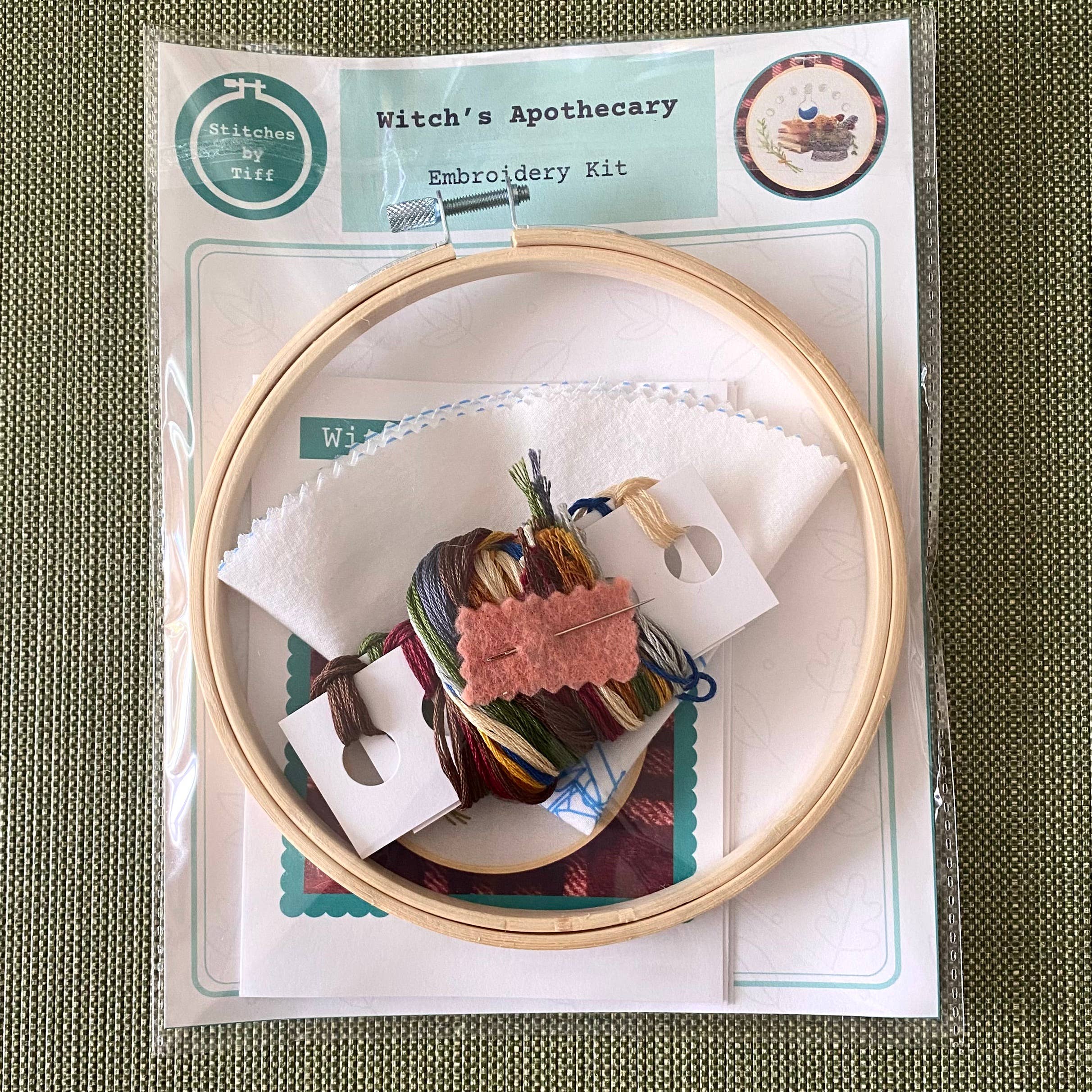 Witch's Apothecary Craft DIY Embroidery Kit