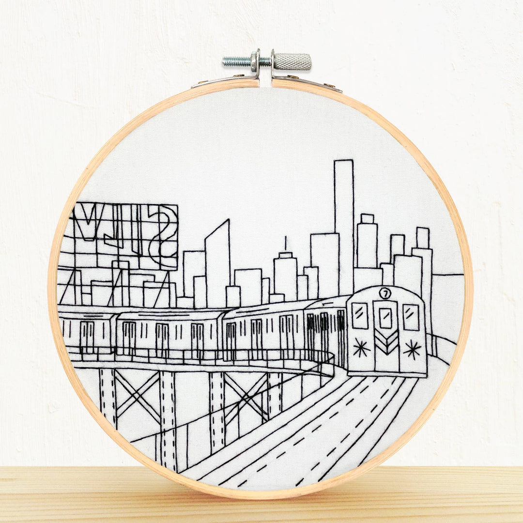 New York City Subway - embroidery kit