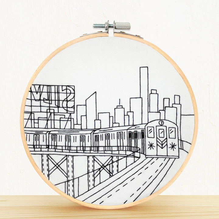 New York City Subway - embroidery kit