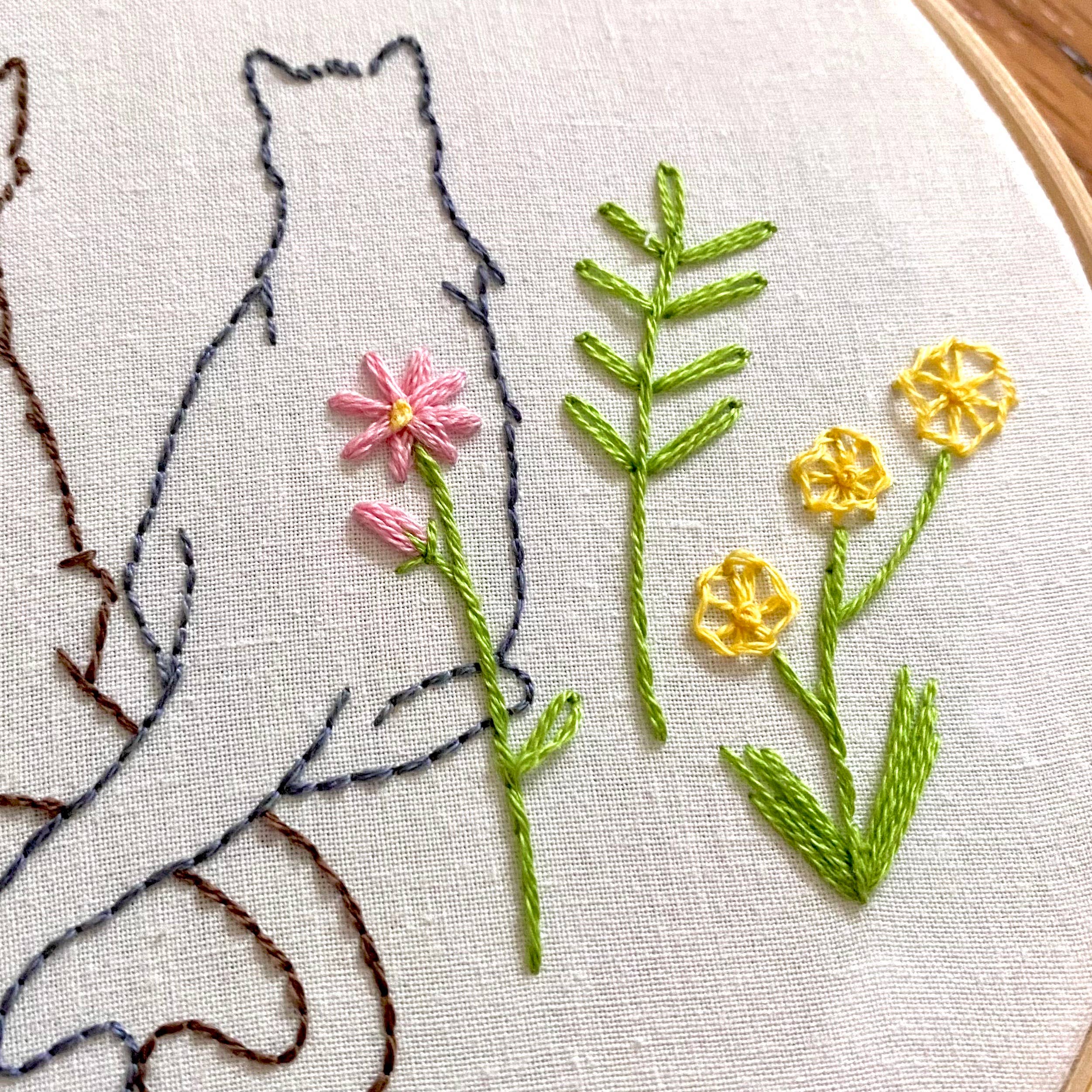 Purr of Heart Cat Craft DIY Embroidery Kit