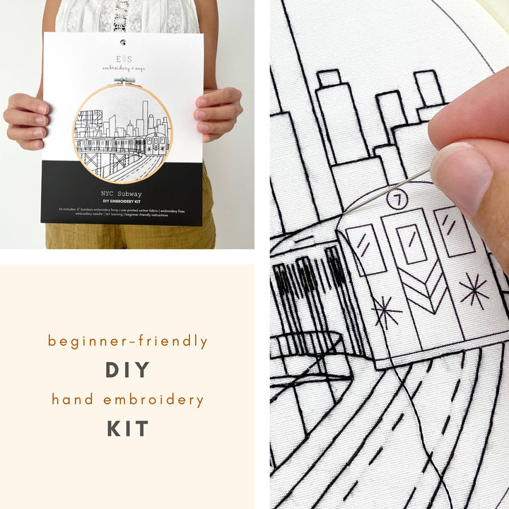 New York City Subway - embroidery kit
