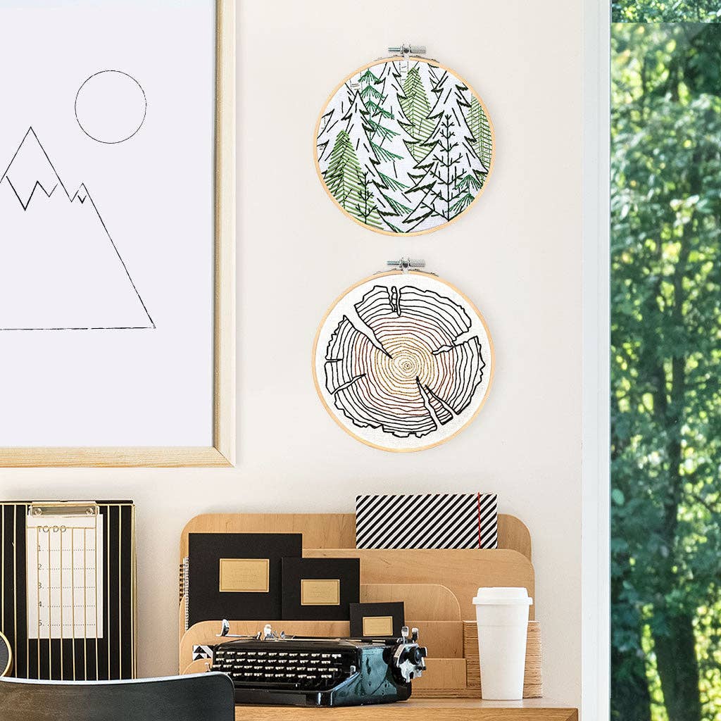 Tree Rings - embroidery kit