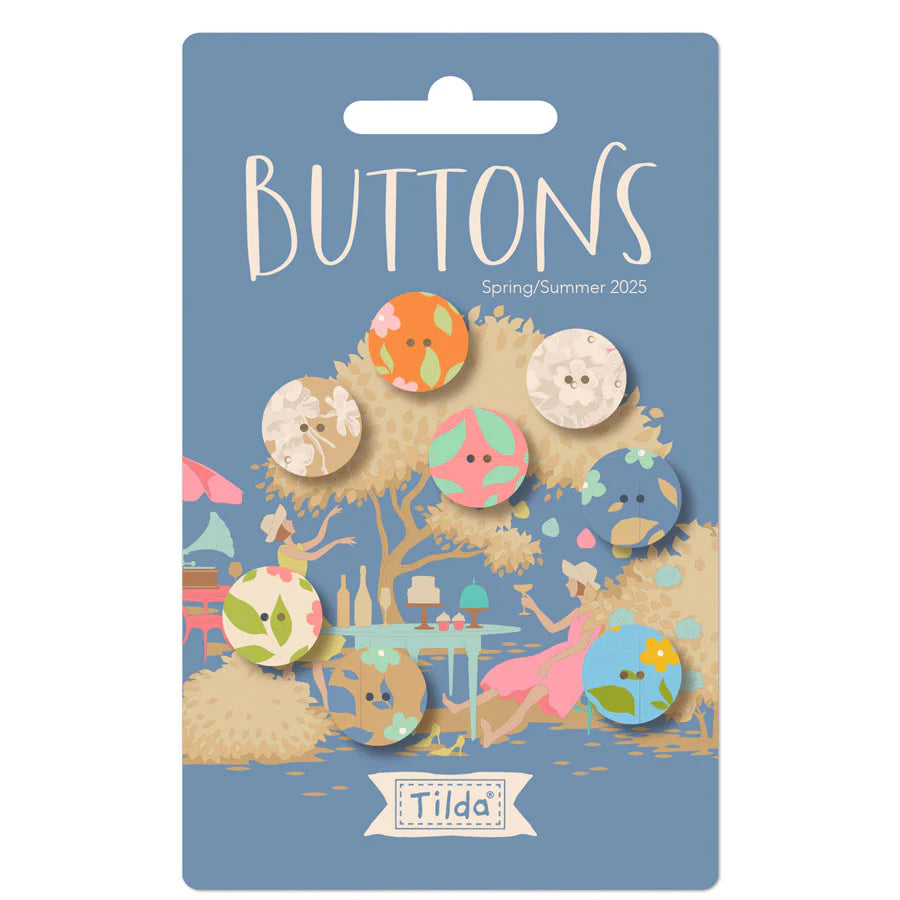 Tilda Sunday Brunch - 8pc 14mm buttons