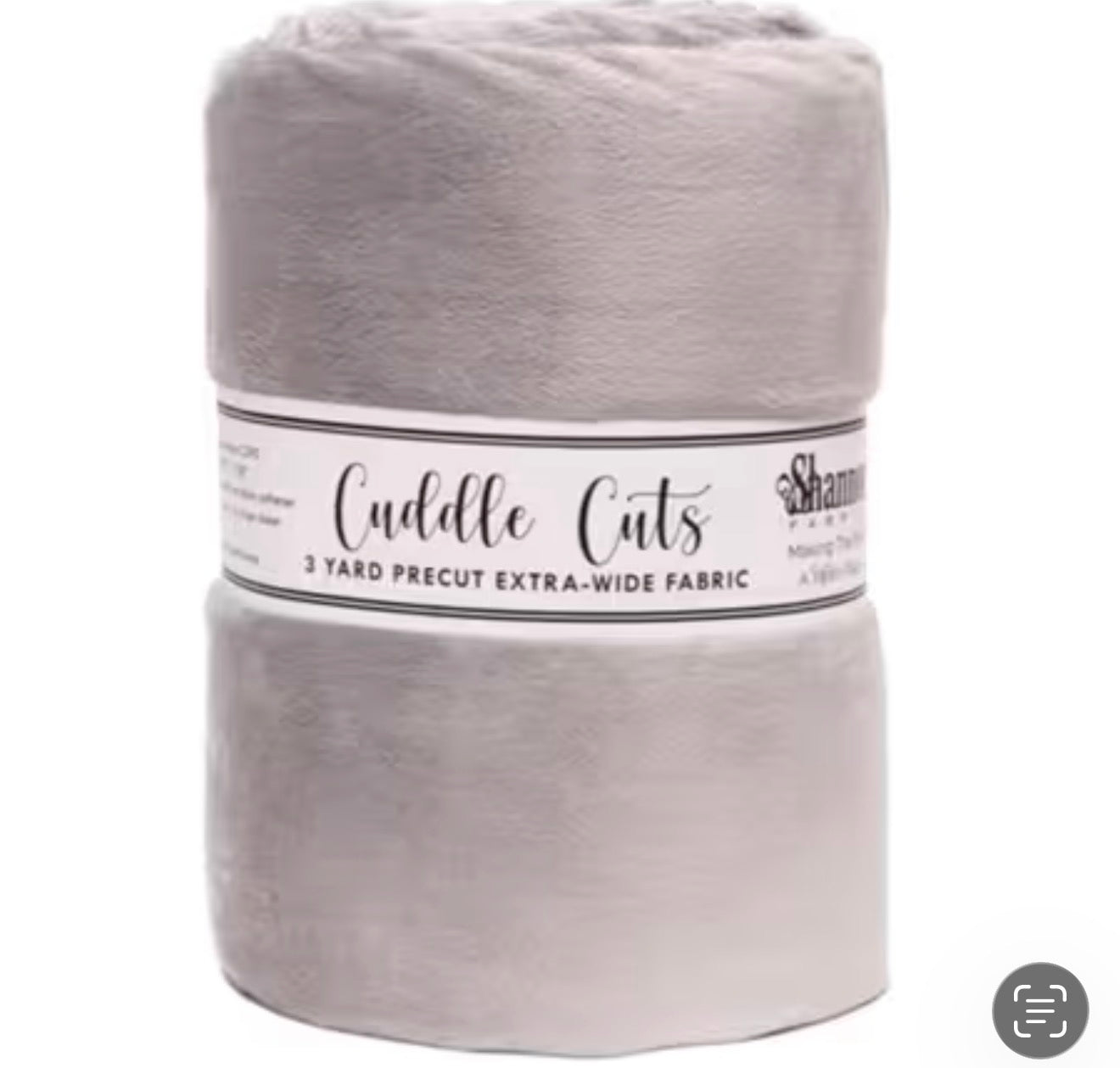 Shannon Fabrics - 3-Yard Cut 110in Cuddle Charcoal