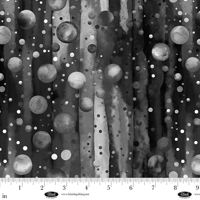 Bubble Pops - 108" Wide Back - Black - 4418-99