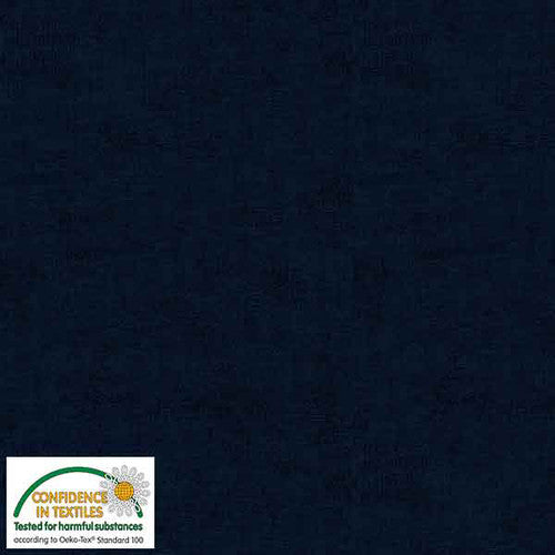 Deep Blue || Stof Melange Basic - 4509-602