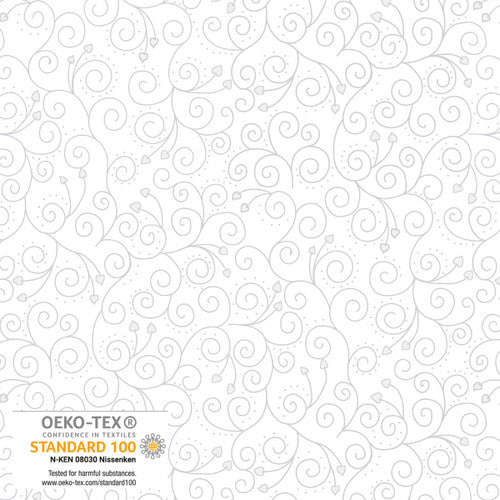 We Love Christmas - Ornament Hearts Metallic - White Silver - 4592M-106