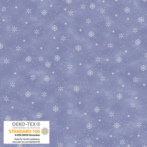We Love Christmas - Snowflakes Metallic - Light Blue Silver - 4592M-613