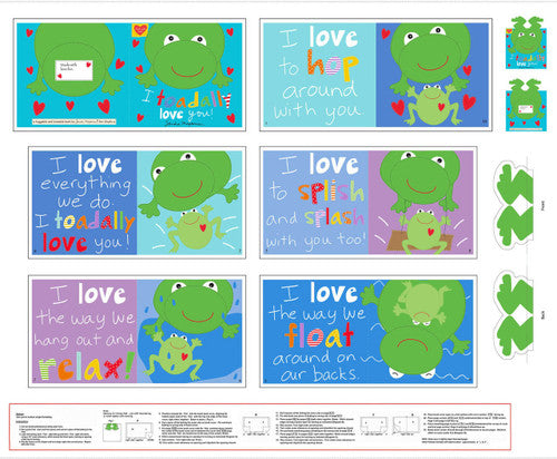 Huggable and Lovable Book Panel - Toadally 4615P-01