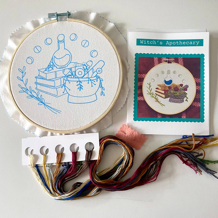 Witch's Apothecary Craft DIY Embroidery Kit