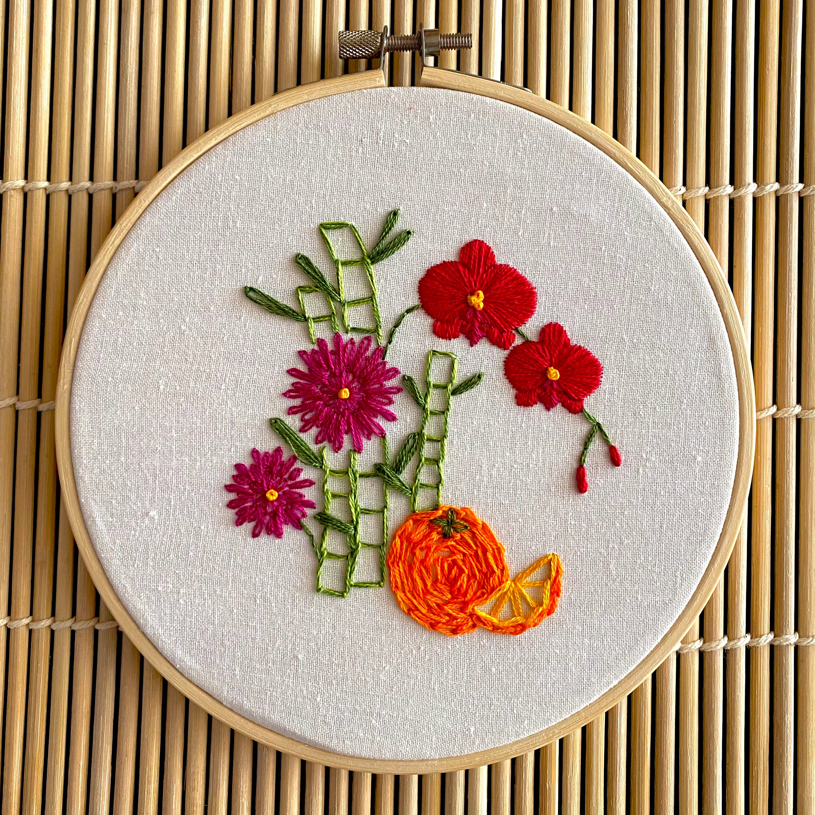 Lucky Bouquet Lunar New Year Craft DIY Embroidery Kit