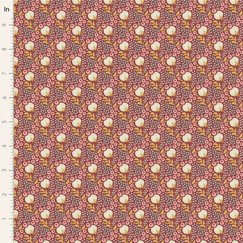 Sanctuary - Tilda - Cottonfield - Maroon - 100564