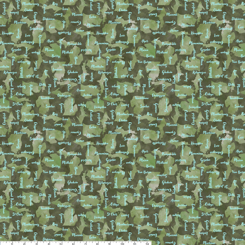 Michigan Shop Hop 2025 - Michigan's Counties - Evergreen - 54624-7