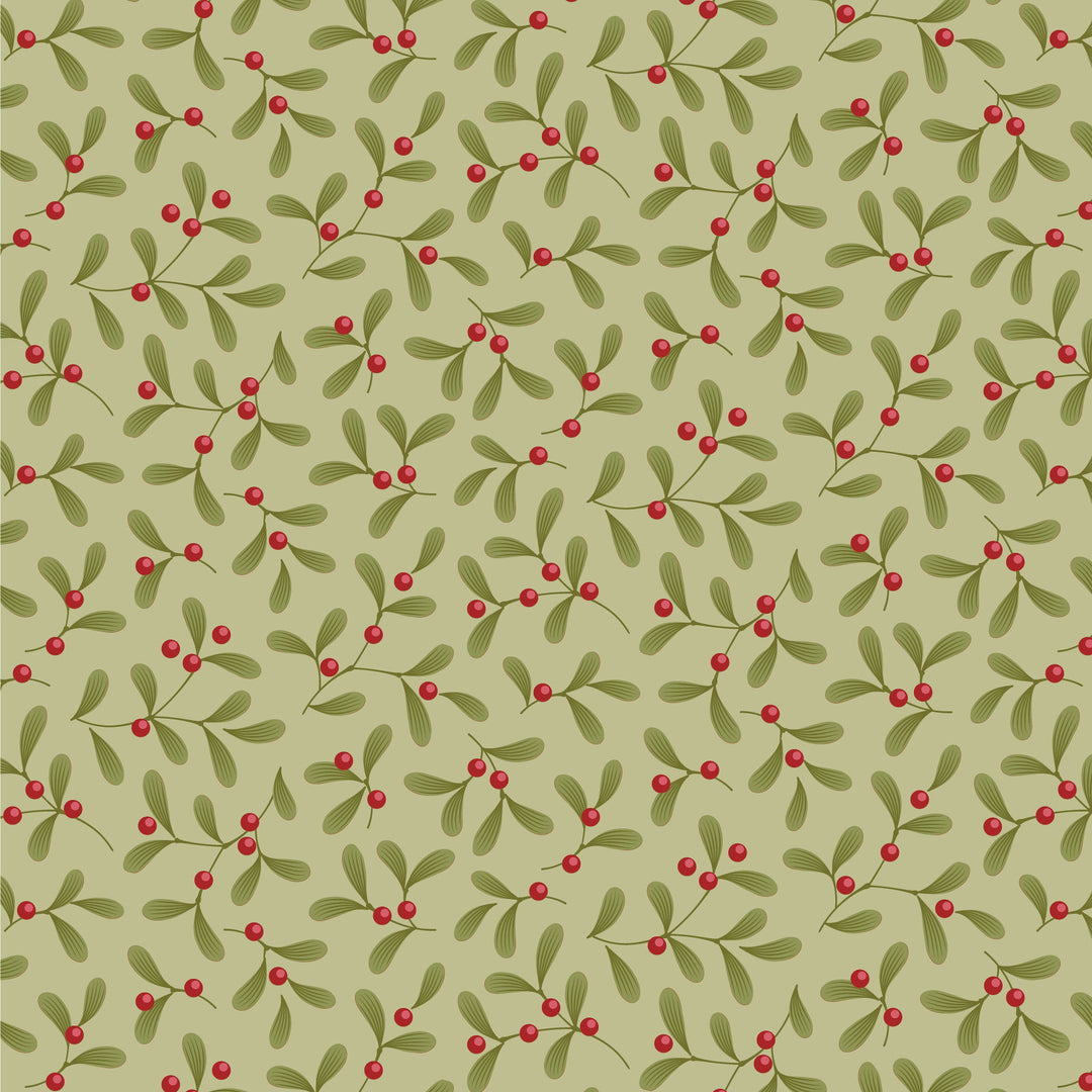 Merry Little Christmas - Tilda - Mistletoe - Pistachio - 100633
