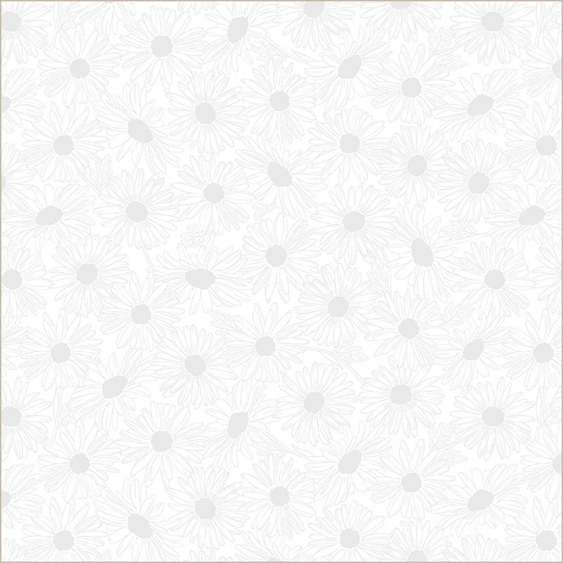 Front Porch - Daisy Field - White on White - 54862-7